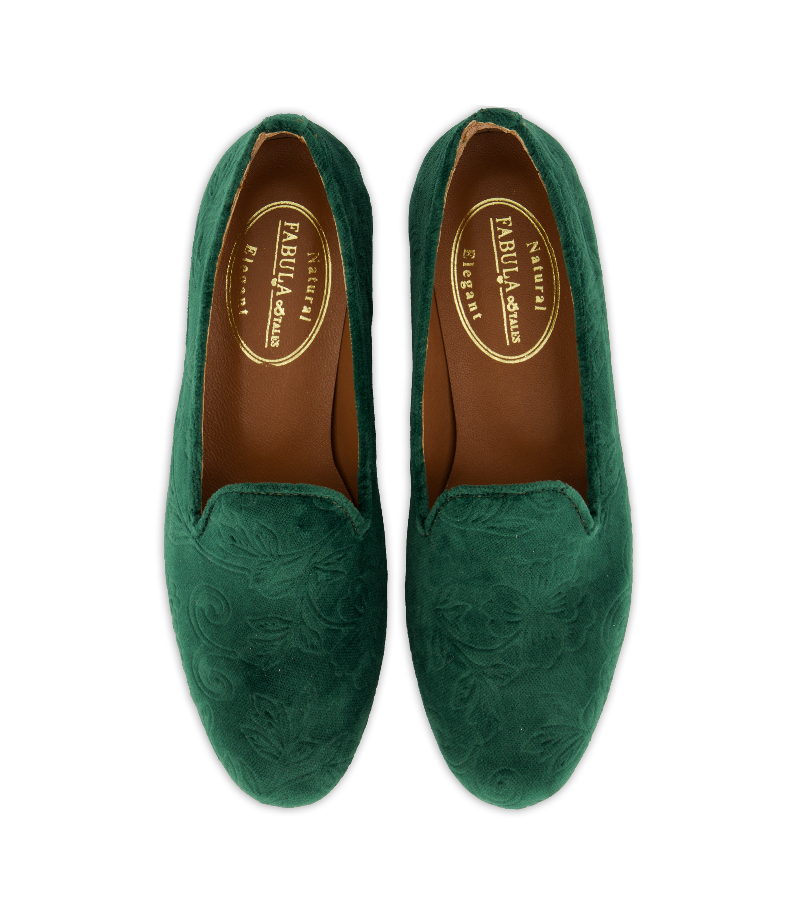 Green 2025 velvet slippers