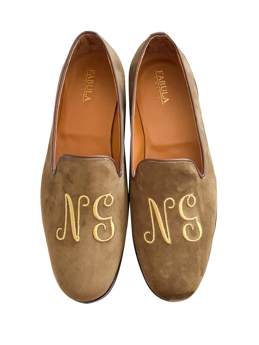 Custom monogram slippers discount