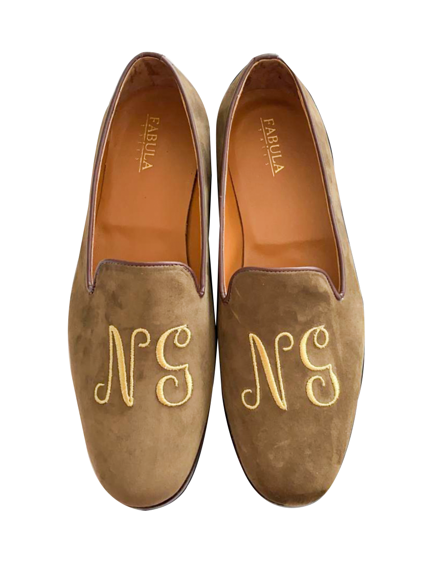 monogram slippers