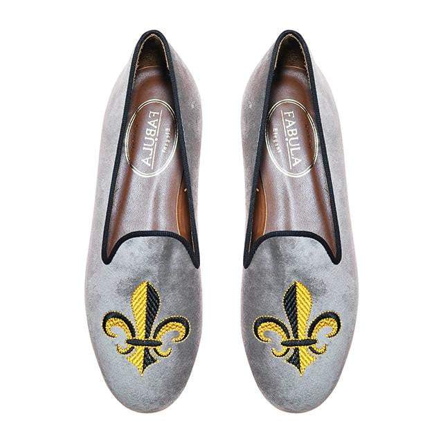 Byzantine  Velvet Monogram Slippers – Fabula & Tales