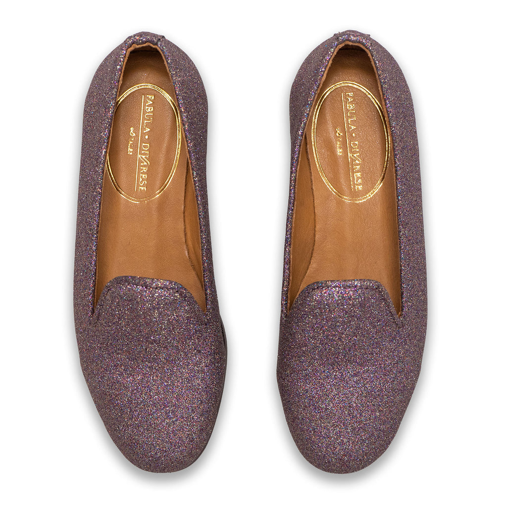 mother and daughter glittery shoes